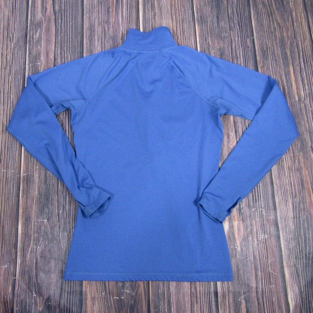 Nike Pro Womens Medium Blue Half Zip Top Running Gym Workout‎ Outdoor Hiking